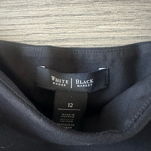 White House Black Market Asymmetrical Black Skirt - Picture 3 of 5